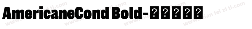AmericaneCond Bold字体转换